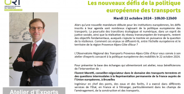 Les nouveaux défis de la politique européenne des transports - retour sur l'atelier d'experts